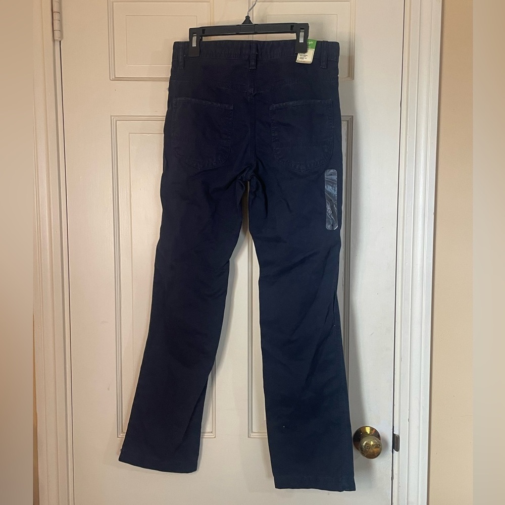 NWT Gap Kids Uniform Straight-fit Chino Trousers Dressy/ Casual Size 14 Black - Picture 8 of 8